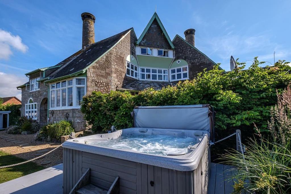 엑스머스 The Beach House-Devon- On The Beach- Sleeps 20 빌라 외부 사진